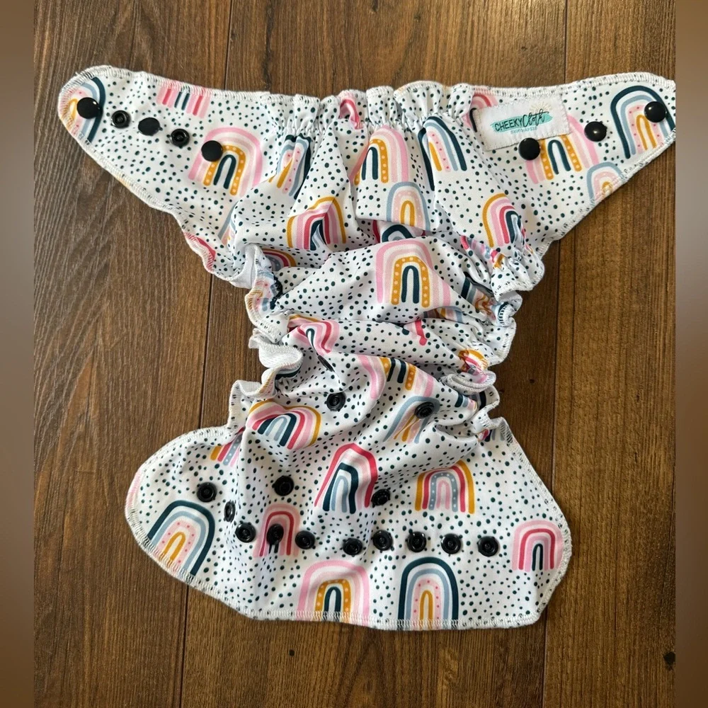 Cheeky Cloth Adjustable One Size Reusable Swim Diaper Rainbow New In Package